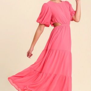 Umgee Cutout Maxi Dress